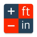 feet&inches calculator android application logo